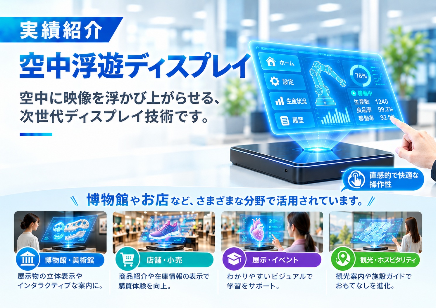 業務実績-空中浮遊ディスプレイ